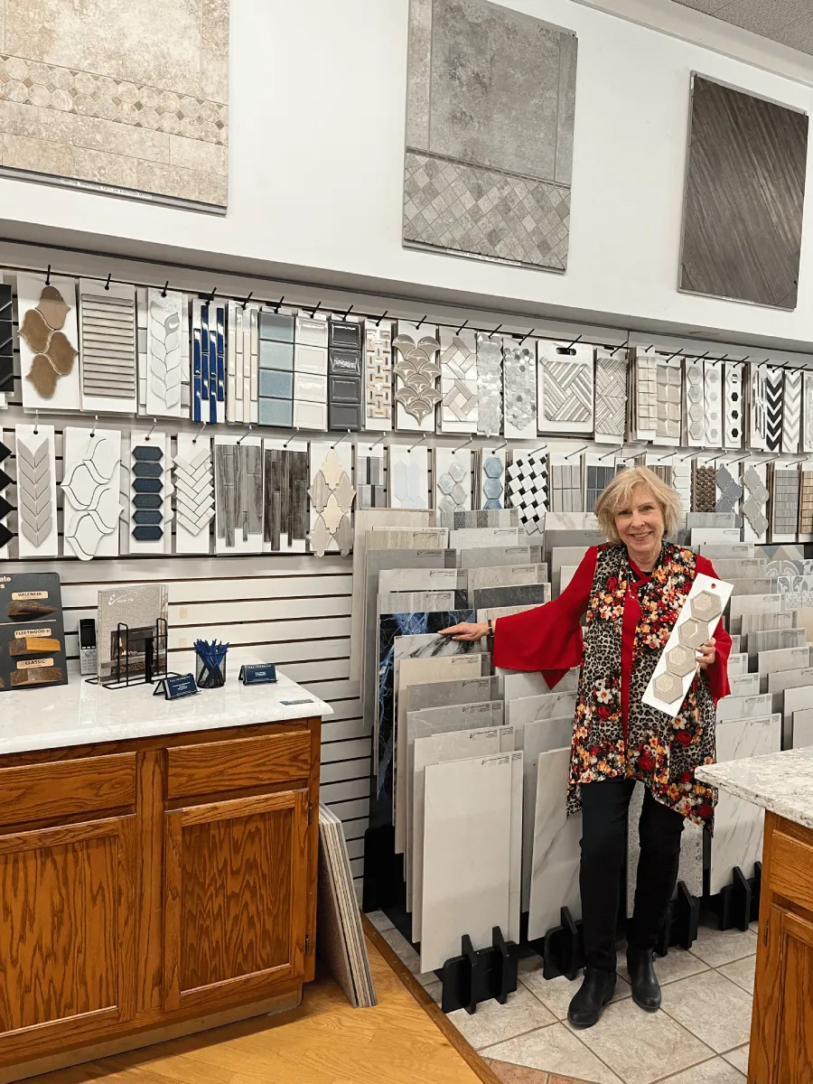 Tile samples at store | F & A Flooring